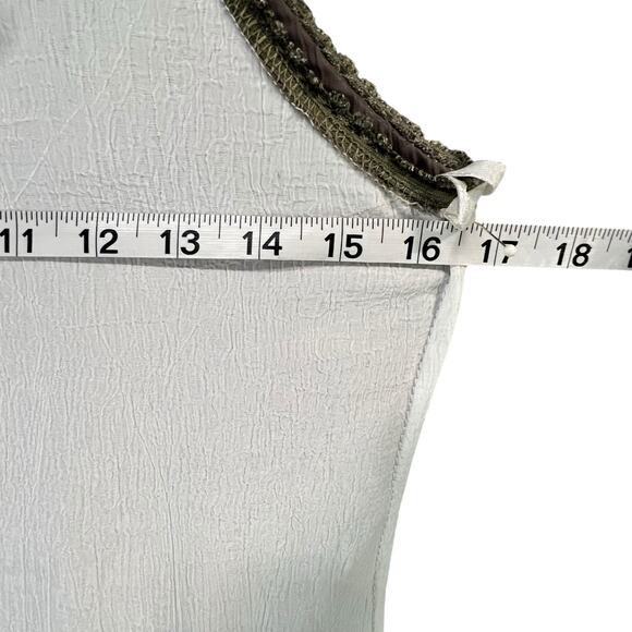 Cherish Dress Small Brown Olive Lace Elastic Waist Lined Romantic Coquette Fairy - Picture 9 of 14